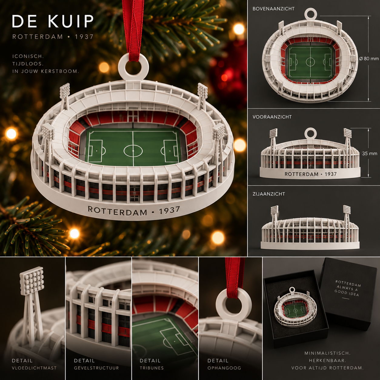 In context van het De Kuip kerstornament